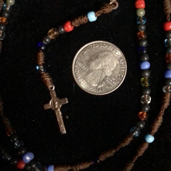 Handmade 5decade glass bead rosary - Picture 2 of 5